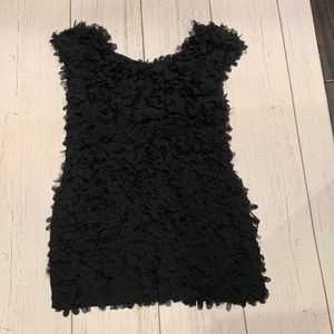 Little black dress with 3D petals size large
